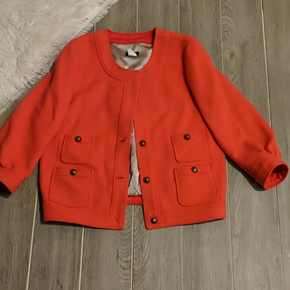 J Crew Jacket Coral Colored